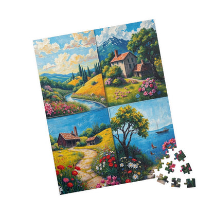 Summer Landscape Jigsaw Puzzle for Adults Creative Activity, Family Fun, Mind Challenge, Holiday Birthday Gift for Friends Puzzle The Puzzle Chest