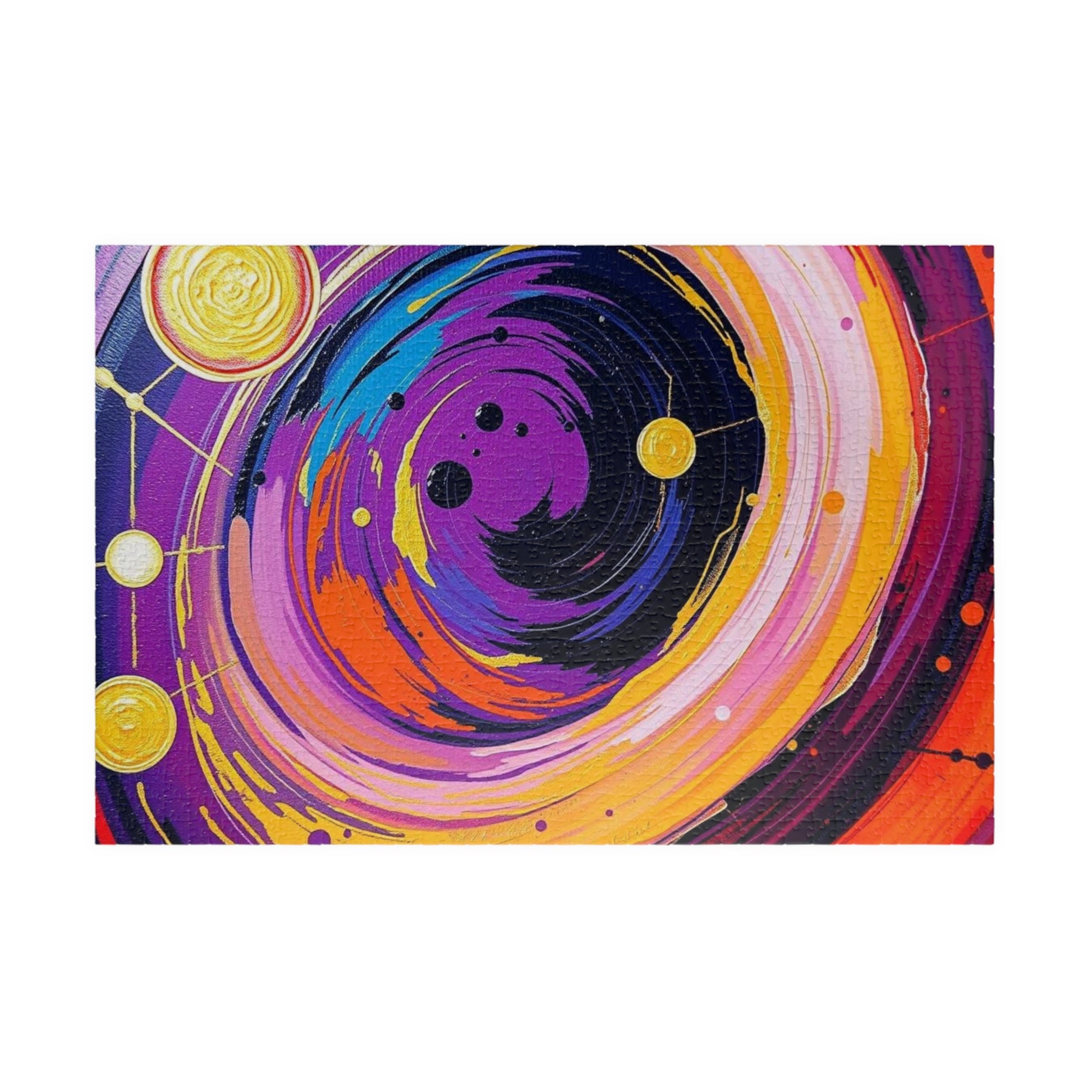 Cosmic Swirl Abstract Puzzle, Space Art Jigsaw Game, Celestial Puzzle, Gift for Astronomy Lover, Family Game Night, Home Decor, Brain Teaser 1014 pcs (Horizontal) Puzzle The Puzzle Chest