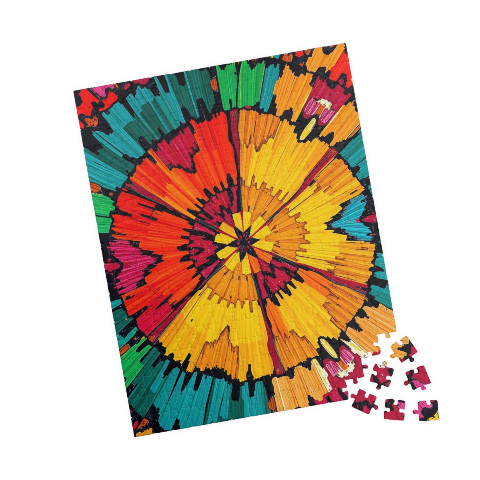Colorful Mandala Jigsaw Puzzle - Engaging Family Activity, Quiet Home Entertainment, Gift for Friends, Indoor Fun, Mindfulness Puzzle Puzzle The Puzzle Chest