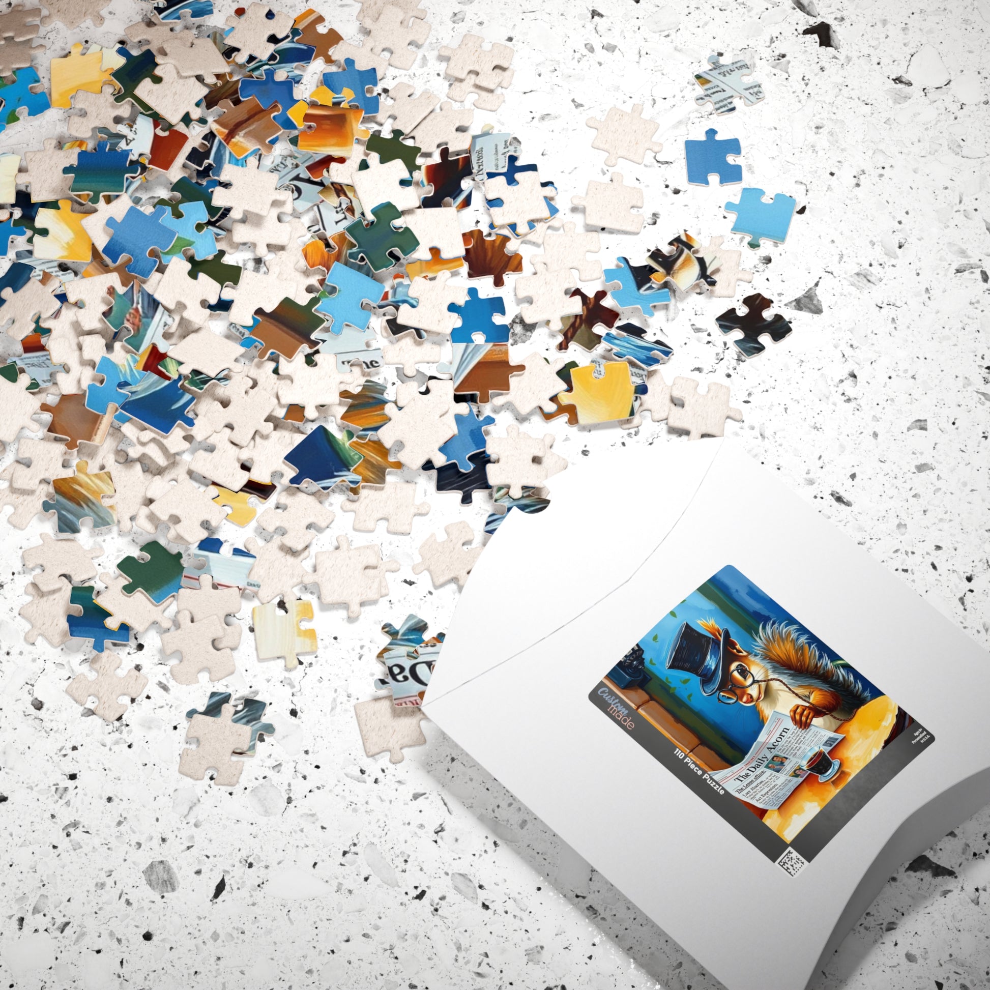 Charming Squirrel Jigsaw Puzzle - Cozy Vibes, Perfect for Family Fun Nights, Gifts, Home Entertainment, Animal Lovers, Puzzle Enthusiasts Puzzle The Puzzle Chest