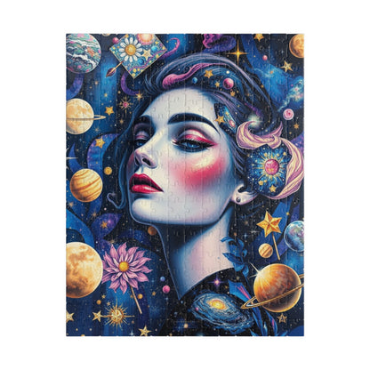 Celestial Elements Puzzle, Space-Themed Jigsaw Game, Family Activity, Quiet Pastime, Unique Gift for Space Lover Puzzle Enthusiast, Hobby 252 pcs (Vertical) Puzzle The Puzzle Chest