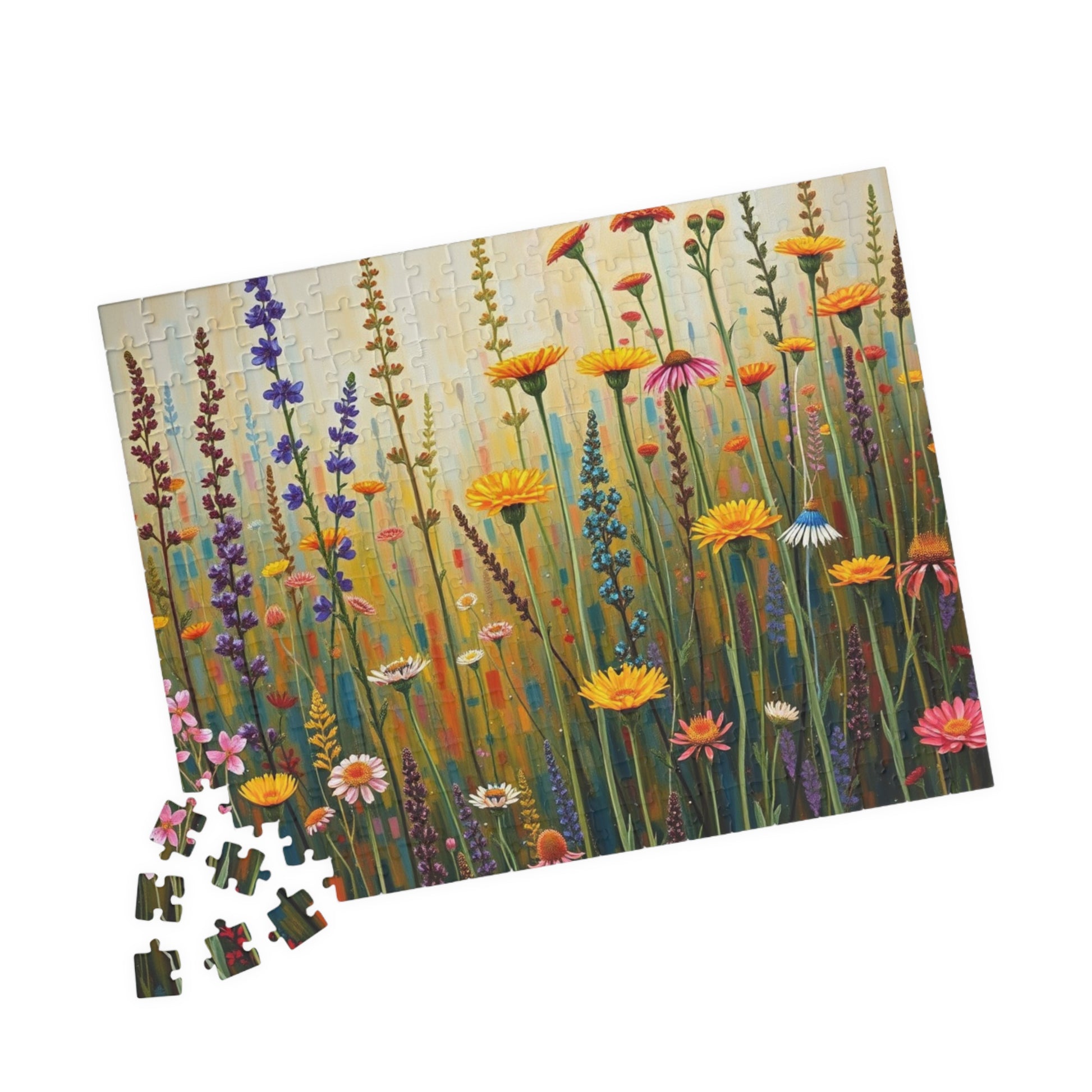 Colorful Floral Art Puzzle | Nature-Themed Puzzle | Fun Family Activity | Unique Gifts for Garden Lovers | Creative Gift Idea | Relaxing Puzzle The Puzzle Chest