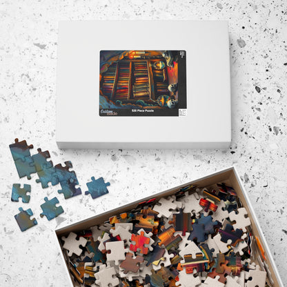 Mystical Bookshelf Puzzle - Enchanting Halloween Jigsaw Puzzle for Adult Gift for Book Lover, Therapeutic Fun Family or Solo Game
