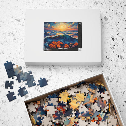 Ocean Sunset Jigsaw Puzzle, 110, 252, 520, 1014-piece Landscape, Family Game Night, Gift for Beach Lover and Friends Puzzle The Puzzle Chest