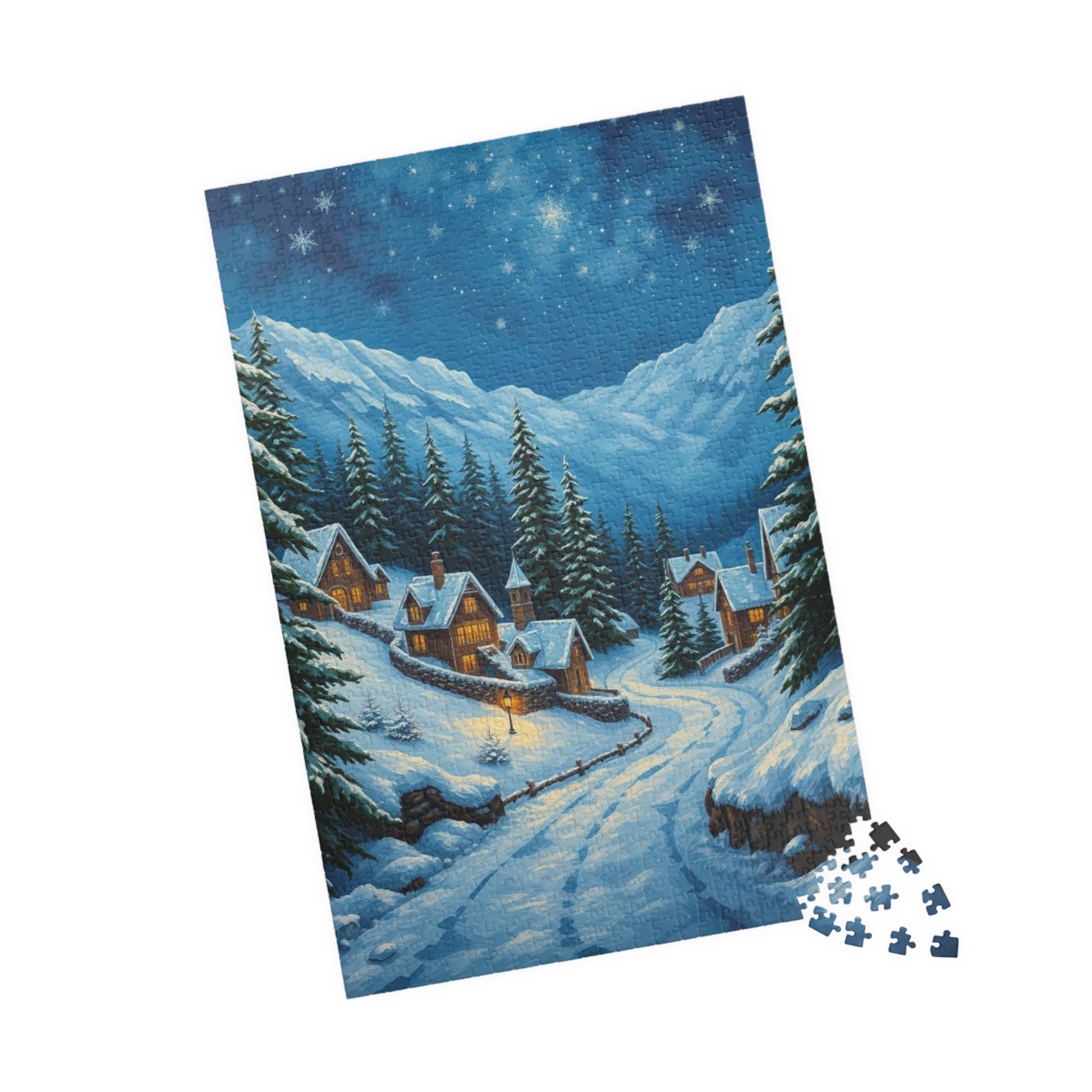 Winter Wonderland Puzzle - Cozy Home Scene, Jigsaw Puzzle for Family Fun, Holiday Activity, Gift Idea, Winter Decor, 110-1014 piece The Puzzle Chest