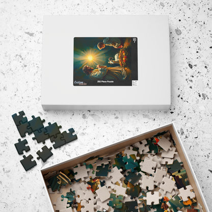 Abraham and Isaac Puzzle, Religious Jigsaw Game for Adults, Family or Solo Fun, Spiritual Artwork, Christian Gift for Puzzle Lover Puzzle The Puzzle Chest