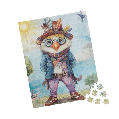 Chicken Hippie Jigsaw Puzzle - Bird Puzzle for Solo Fun, Family Activity, Friend Game Night, Holiday Birthday Gift for Animal Lover Puzzle The Puzzle Chest