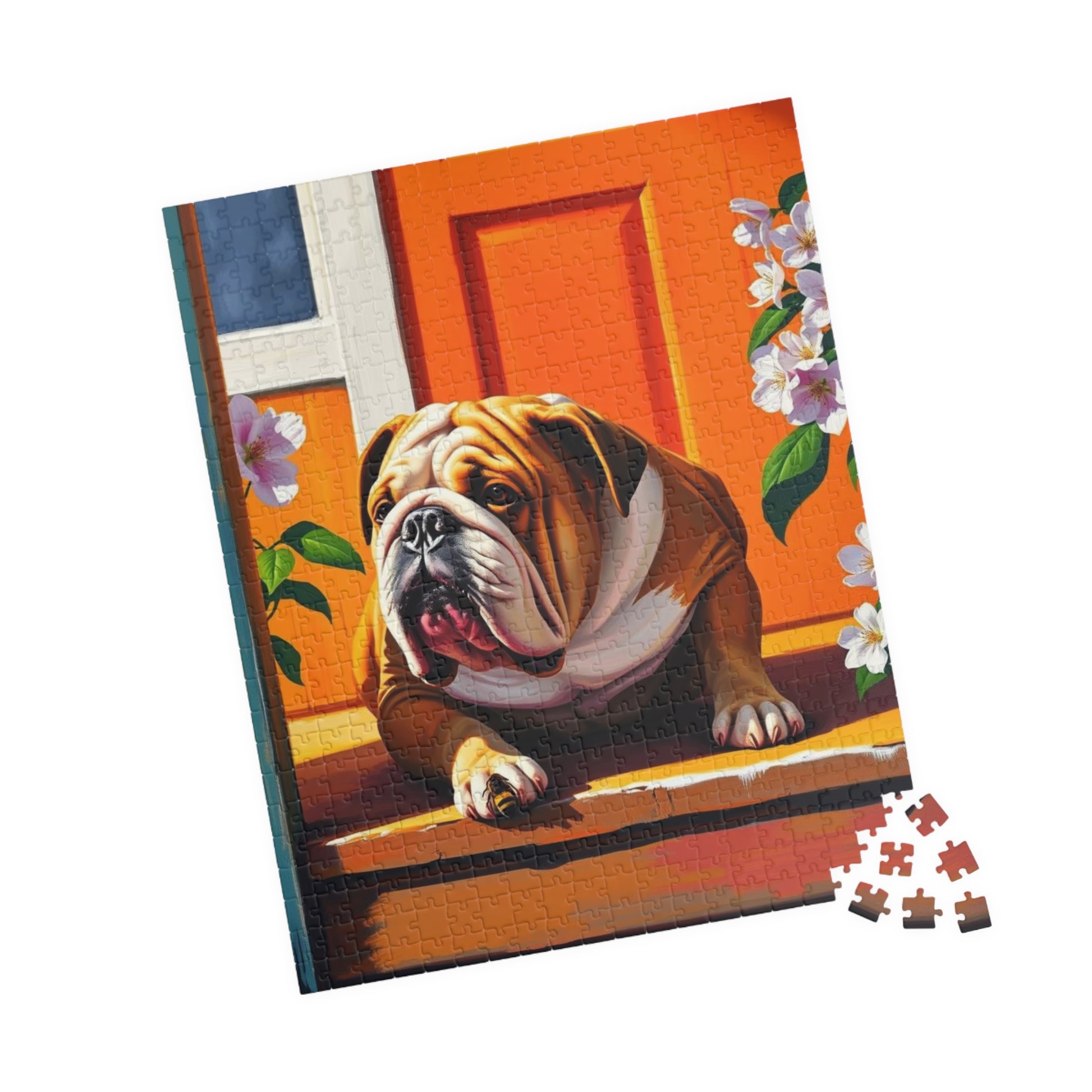 Bulldog Jigsaw Puzzle - Pet Themed Activity, Perfect for Family Fun, Creative Home Entertainment, Gift for Friends and Dog Lovers Puzzle The Puzzle Chest