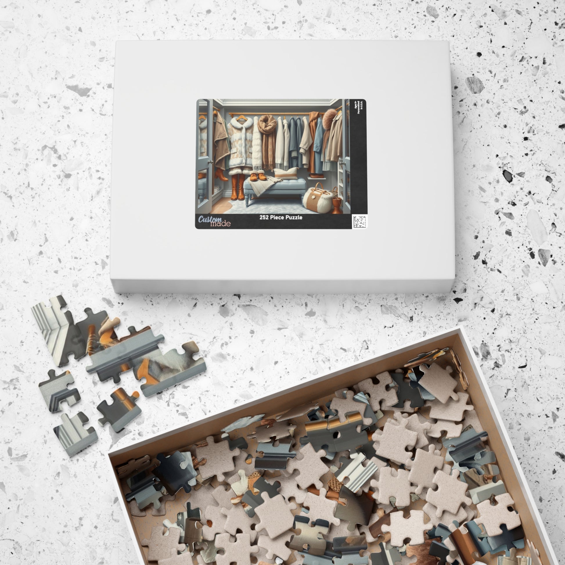 Winter Wardrobe Closet Jigsaw Puzzle, Cozy Fashion-Themed Game for Adults and Teens, Relaxing Activity, Home Decor, Family Fun, Holiday Gift Puzzle The Puzzle Chest