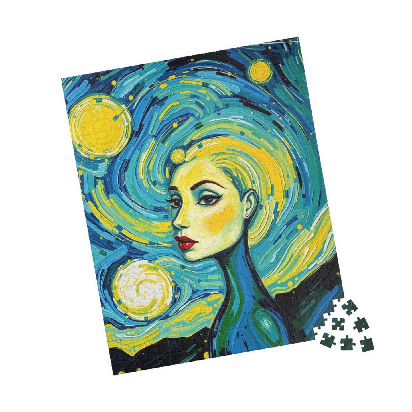 Artistic Woman-themed Puzzle, Colorful Abstract Puzzle for Art Lovers Puzzle The Puzzle Chest