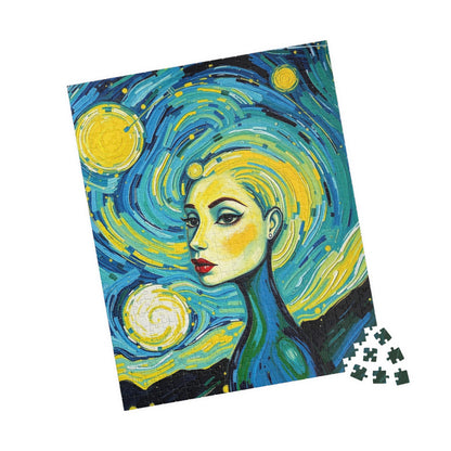 Artistic Woman-themed Puzzle, Colorful Abstract Puzzle for Art Lovers Puzzle The Puzzle Chest