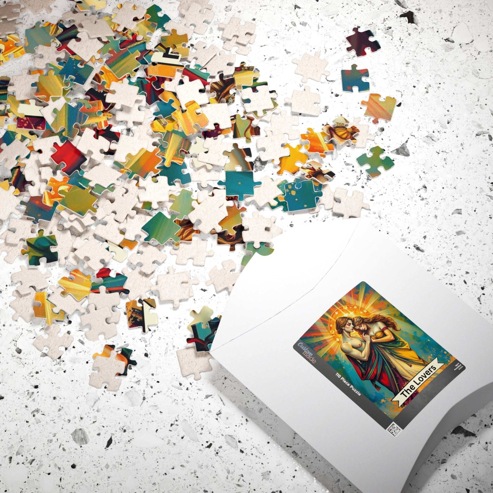 The Lovers Tarot Puzzle: Romantic Jigsaw for Couples Puzzle The Puzzle Chest