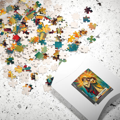 The Lovers Tarot Puzzle: Romantic Jigsaw for Couples
