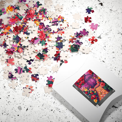 Rose Garden Mosaic Puzzle, 110-1014 Pieces Floral Jigsaw Game for Relaxation, Gift for Flower Lover, Frameable Home Decor, Solo Fun, Mindful Puzzle The Puzzle Chest