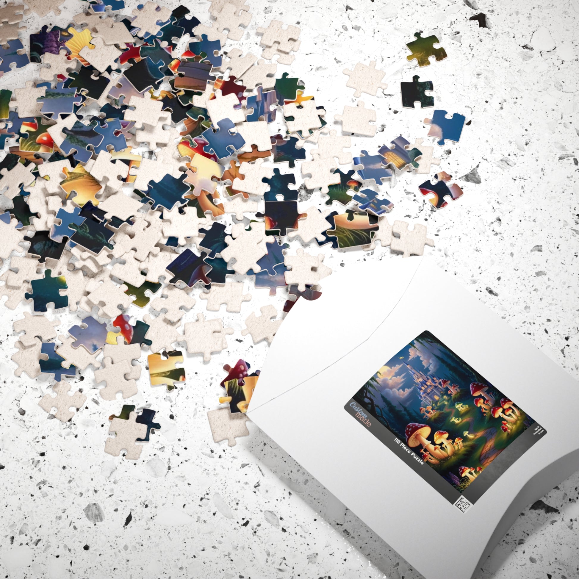 Fantasy Mushroom Castle Puzzle, Enchanting 110-1014 pieces, Perfect for Family Game Night, Ideal Gift for Puzzle Lovers Puzzle The Puzzle Chest