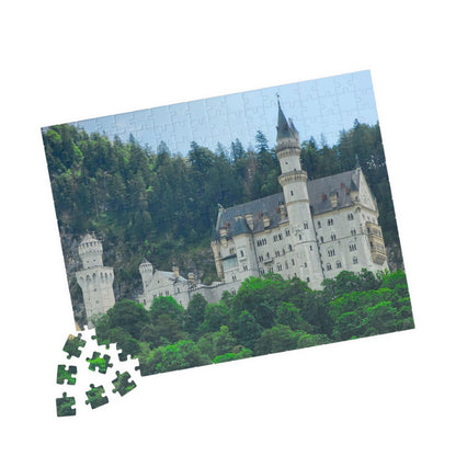 Neuschwanstein Castle Jigsaw Puzzle - Historical Landmark, Germany Bavarian Landscape Realistic Summer View, Alps German Architecture 252 pcs (Horizontal) Puzzle The Puzzle Chest