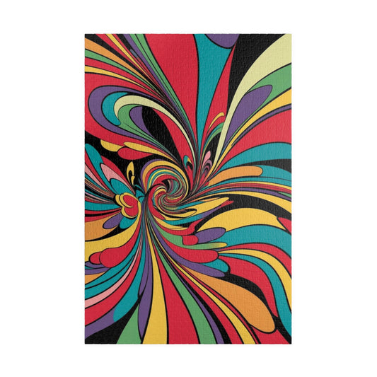 Colorful Swirl Puzzle - Pop Art Jigsaw Puzzle for Adults, Family Game Night Home Entertainment, Gift for Puzzle Lover 1014 pcs (Vertical) Puzzle The Puzzle Chest