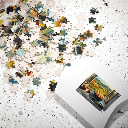 Autumn Landscape Puzzle - Food Jigsaw, Cozy Home Entertainment, Family Game Night Activity, Gift for Puzzle Lovers and Foodies, Fall Decor Puzzle The Puzzle Chest