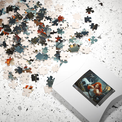 Enchanting Forest Quest Puzzle, Artemis Goddess of the Hunt Jigsaw Game | Whimsical Art, Nature Enthusiast Gift, Family Activity, Cozy Night Puzzle The Puzzle Chest