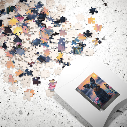 Charming Dog Jigsaw Puzzle - Miniature Schnauzer, Animal Lovers Gift for Pet Owner, Family Game Night, Creative Home Entertainment Puzzle The Puzzle Chest