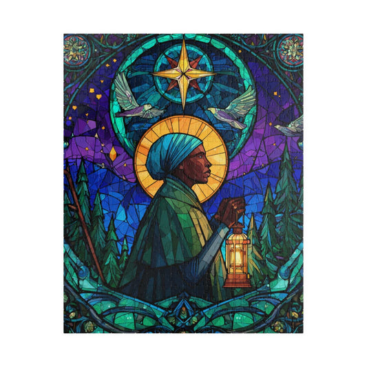 Sojourner Truth Jigsaw Puzzle - Stained Glass Style, Historical Figure Black History Gift, Afrocentric Educational Game Puzzle The Puzzle Chest