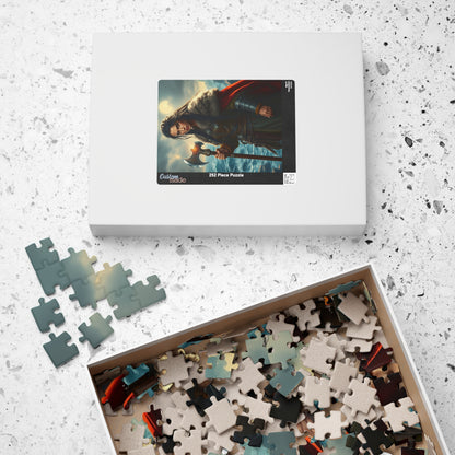Viking Jigsaw Puzzle 110-1014 Piece, Medieval Era Woman Warrior on Stormy Sea, Norse Mythology, Gift for Puzzle Enthusiast, Mindful Activity Puzzle The Puzzle Chest