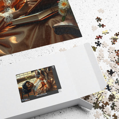 African American Woman Puzzle, Victorian Era Black Woman Reading Jigsaw, Family Game Night, Creative Activity, Black History Month Gift Puzzle The Puzzle Chest