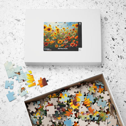 Bright Floral Puzzle | Nature Lovers Gift, 110-1014 Piece Botanical Adult Jigsaw Puzzle, Gift for Flower Enthusiast, Quiet Leisure Activity Puzzle The Puzzle Chest
