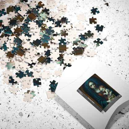 Sorrowful Mother and Child Puzzle - Gothic Art Jigsaw Game 110, 252, 520, 1014-piece, Home Decor, Best Unique Gift, Family Time, Art Lovers Puzzle The Puzzle Chest
