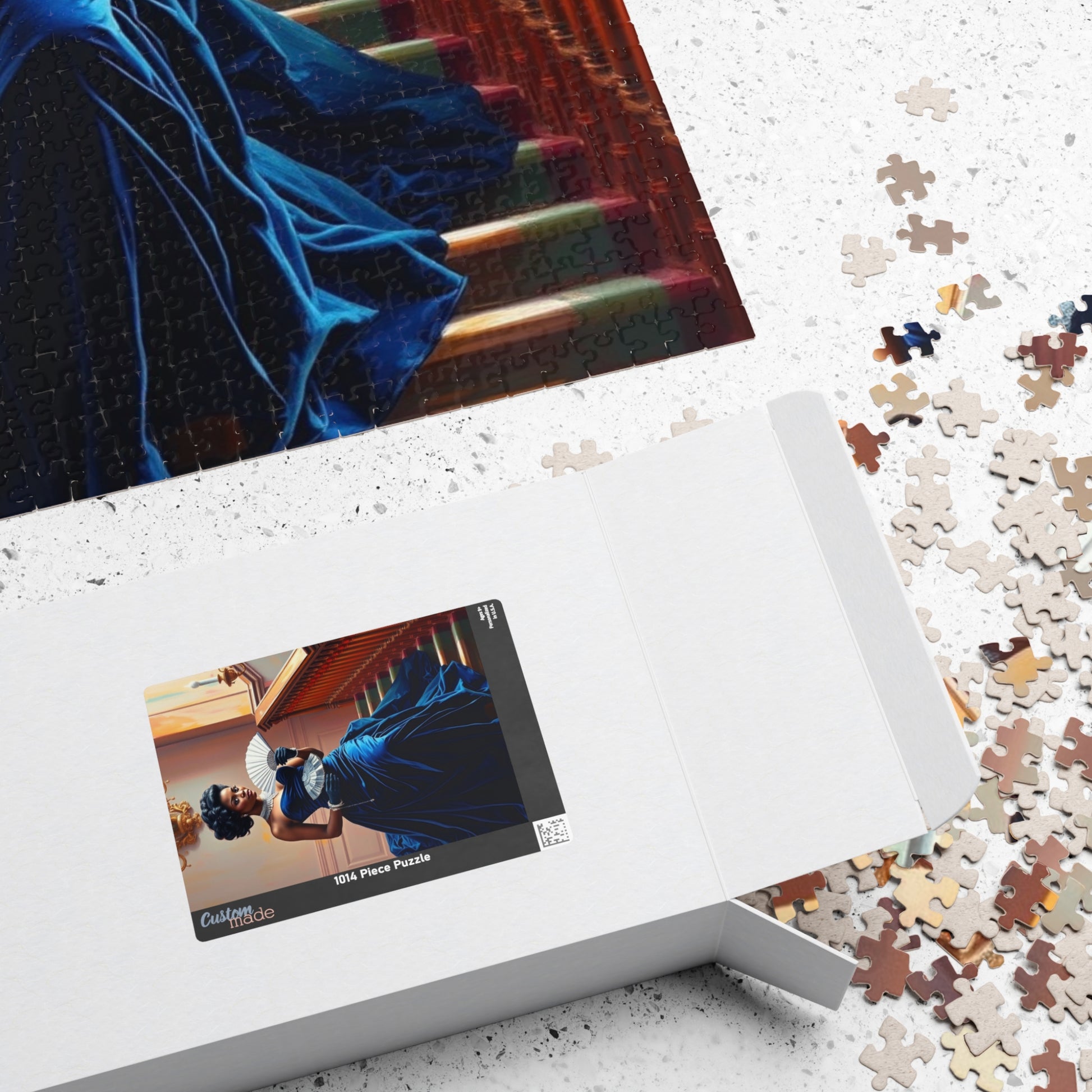 Victorian Afro-American Woman Jigsaw Puzzle, Black Woman Ballroom Dance, Afrocentric Gift for Solo Fun or Family Activity Puzzle The Puzzle Chest