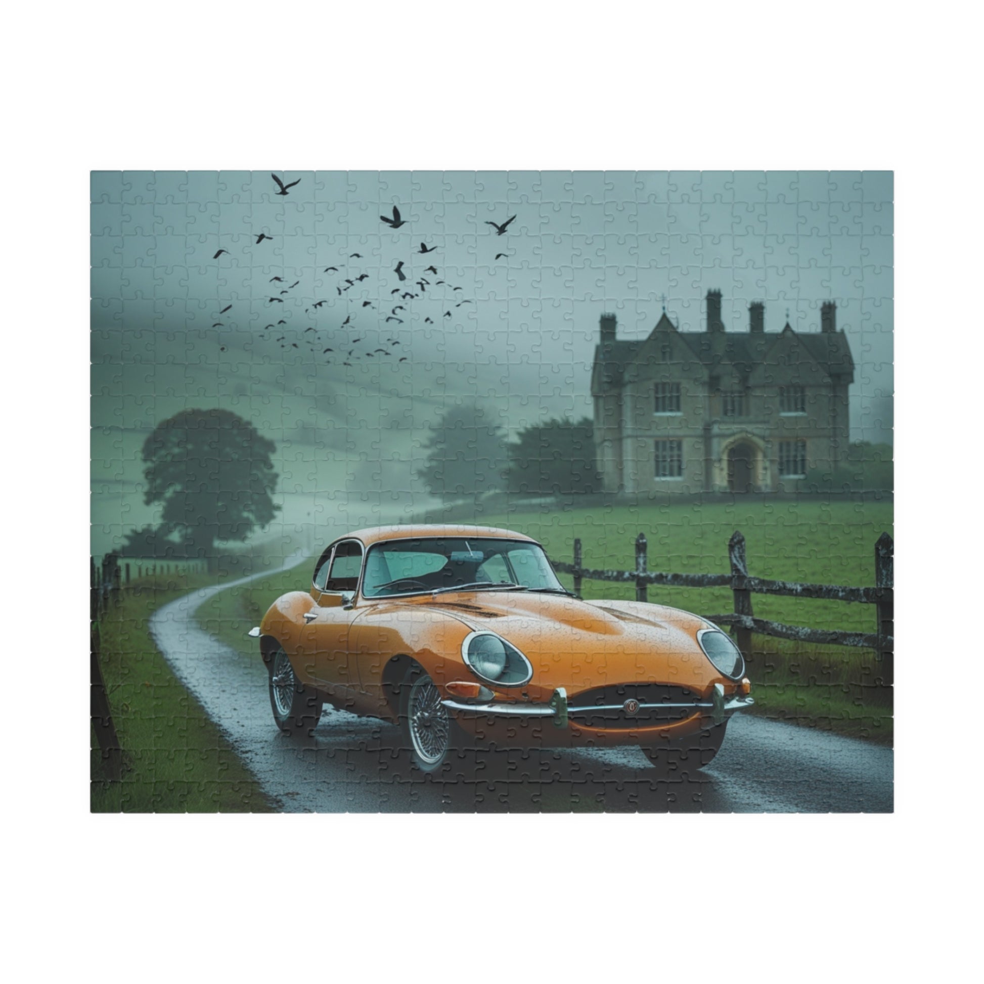 Vintage Car Puzzle, 110-1014 Piece 1961 Classic Auto Jigsaw Game 520 pcs (Horizontal) Puzzle The Puzzle Chest