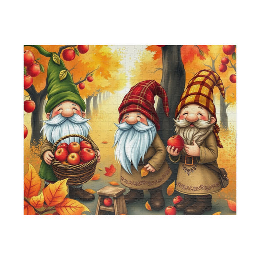 Apple Orchard Gnome Puzzle - Fall Themed Jigsaw Game 520 pcs (Horizontal) Puzzle The Puzzle Chest