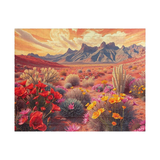 Desert Sunset Puzzle, 110-1014 Piece Landscape Jigsaw Game for Adult, Nature Lover Gift, Art Puzzle for Hobbyist, Family Night or Solo Fun 252 pcs (Horizontal) Puzzle The Puzzle Chest