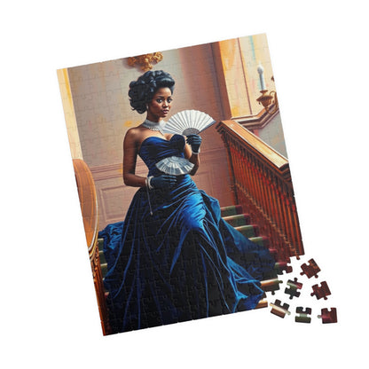 Victorian Afro-American Woman Jigsaw Puzzle, Black Woman Ballroom Dance, Afrocentric Gift for Solo Fun or Family Activity 252 pcs (Vertical) Puzzle The Puzzle Chest