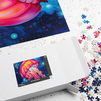 Colorful Jellyfish Jigsaw Puzzle, Vibrant Ocean Artwork, Family Game Night, Friend Gift for Sea Lovers, Fun Activity for Adults Puzzle The Puzzle Chest