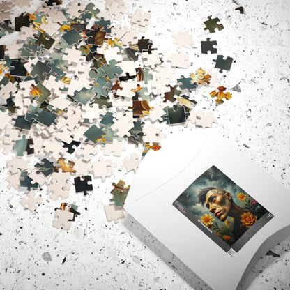 Steampunk Artistic Puzzle - Tattooed Man Design, 110-1014 pieces, Unique Gift, Home Decor, Mindful Activity, Creative Challenge Puzzle The Puzzle Chest
