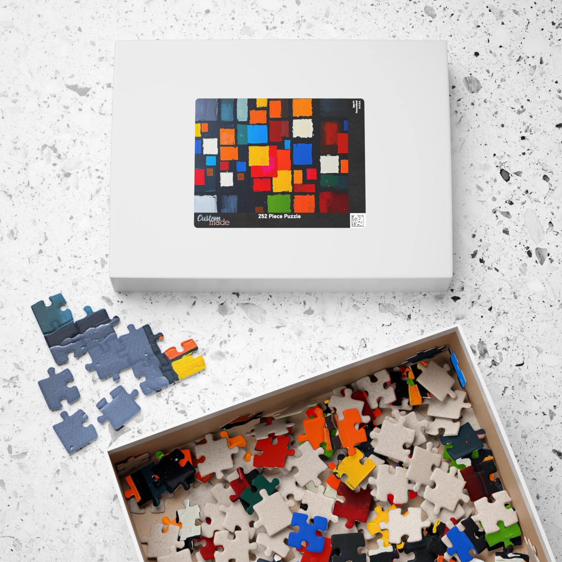 Colorful Abstract Puzzle for Art Lovers, Home Entertainment, Unique Gift for Friends and Family Activity Game Night, Adult Fun Puzzle The Puzzle Chest