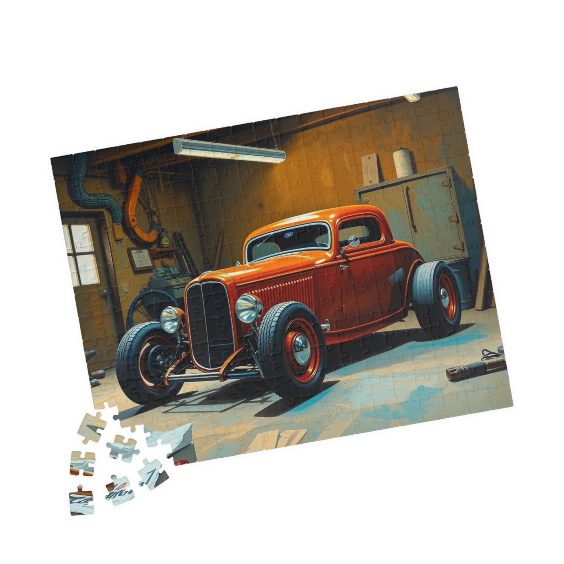 Vintage Car Puzzle - 1932 Deuce Coup, Retro Auto Jigsaw Game, Classic Car Art Puzzle The Puzzle Chest
