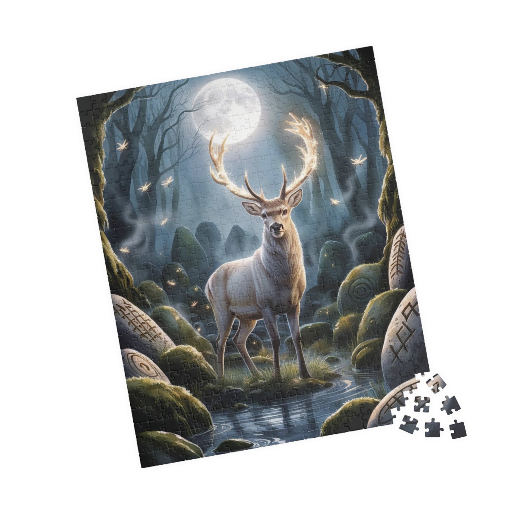 Majestic Stag Puzzle, Whimsical Deer Jigsaw Game, Mind Challenging Relaxing Indoor Activity for Puzzle Enthusiasts Animal Lovers, Nature Puzzle The Puzzle Chest