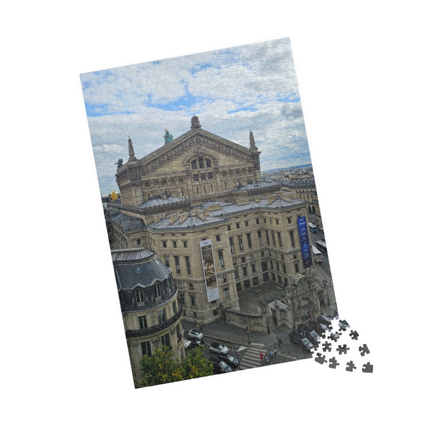 Palais Garnier Courtyard Jigsaw Puzzle - Opera House Paris France, French Architecture, Realistic Historical Landmark 1014 pcs (Vertical) Puzzle The Puzzle Chest