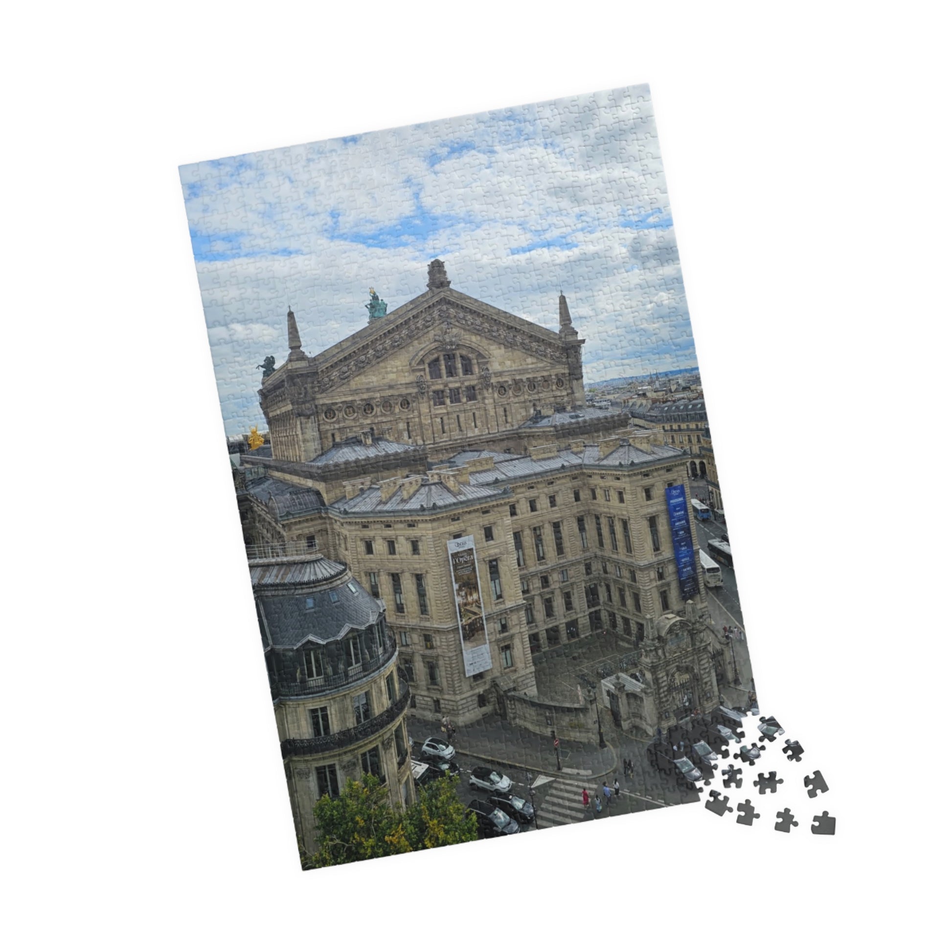 Palais Garnier Courtyard Jigsaw Puzzle - Opera House Paris France, French Architecture, Realistic Historical Landmark 1014 pcs (Vertical) Puzzle The Puzzle Chest