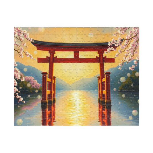 Japanese Torii Gate Jigsaw Puzzle, Mindfulness Activity for Adult, Gift Ideas for Friends, Family Bonding Home Entertainment, Relaxing Hobby