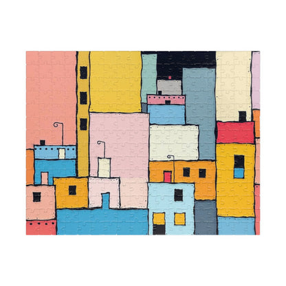 Colorful Abstract Jigsaw Puzzle - Urban Scene | Fun Activity for Family Game Night, Home Entertainment, Gift for Puzzle Lovers, or Holidays 252 pcs (Horizontal) Puzzle The Puzzle Chest