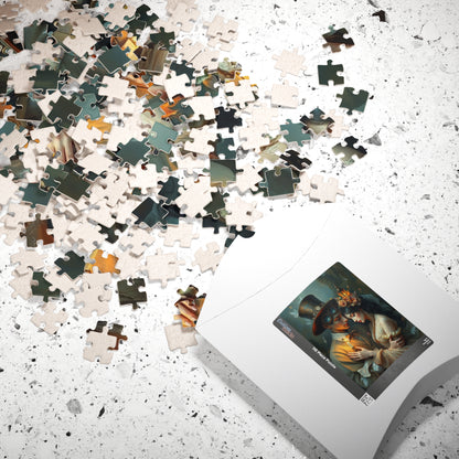 Romantic Steampunk Puzzle - Unique Gift for Couples, Home Decor, Family Game Night, Art Lovers, Engaging Activities Puzzle The Puzzle Chest