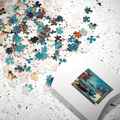 Vintage Car Puzzle - Retro 1957 Bel Air Jigsaw Game Puzzle The Puzzle Chest