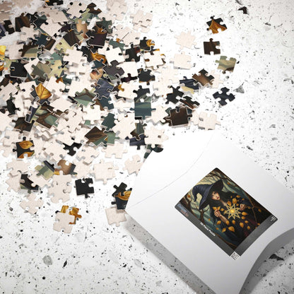 Ashes and Embers Magical Witch Puzzle, Enchanting Jigsaw for Adult Cozy Night In, Halloween Decor, Gift for Witch Lover, Mystery Enthusiasts