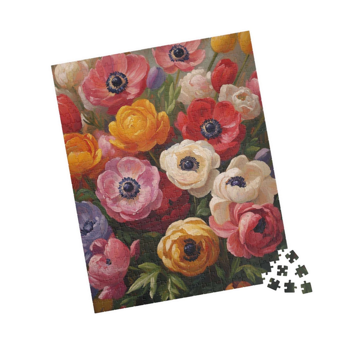 Colorful Anemone Bouquet Puzzle | Floral Jigsaw 110-1014 Pieces