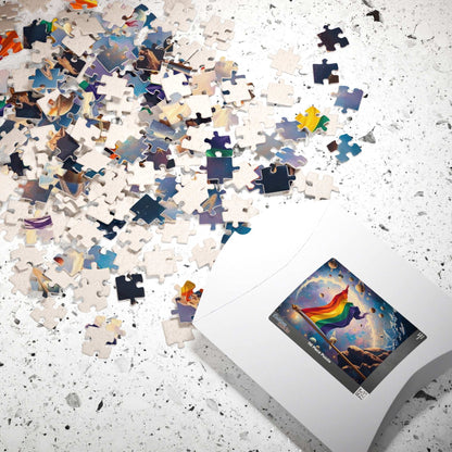 Space Pride Flag Jigsaw Puzzle - 110-1014 Piece LGBTQ+ Gift, Puzzle Enthusiast, Fun Family Activity, Colorful Decor, Inclusive Hobby Puzzle The Puzzle Chest