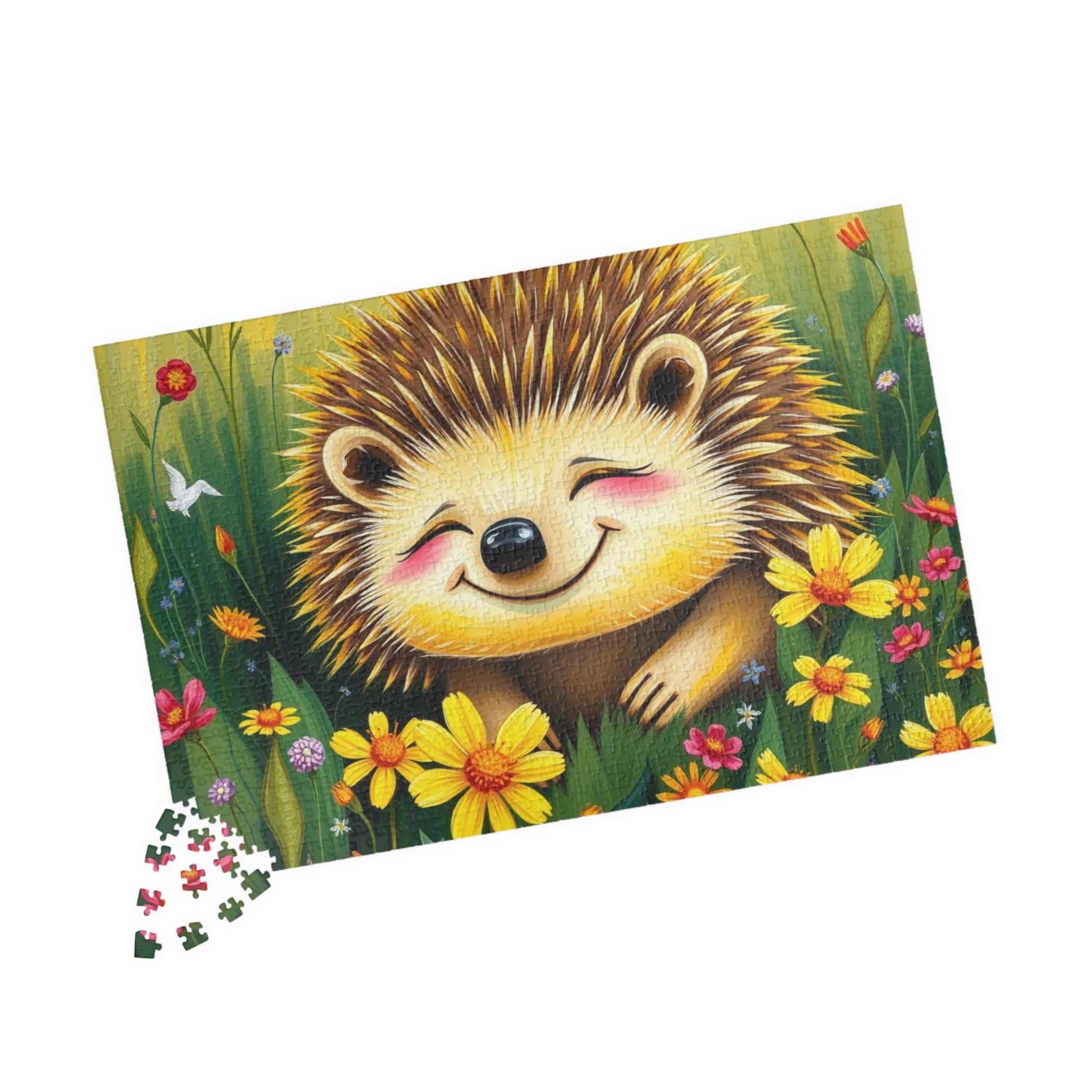 Adorable Hedgehog Jigsaw Puzzle | Mindfulness Activity, Perfect Gift for Animal Lovers, Family Fun Activity, Brain Teaser Puzzle The Puzzle Chest