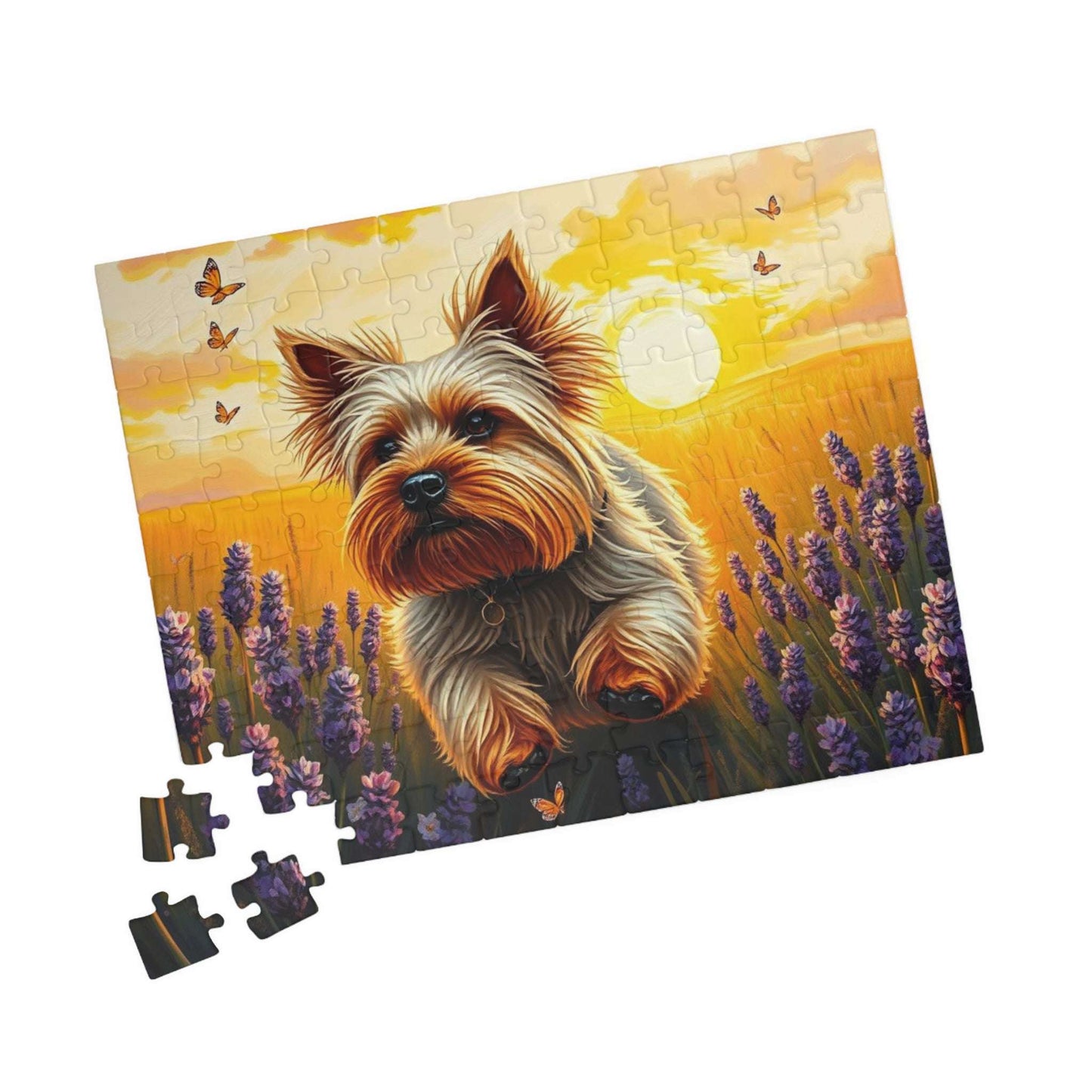 Dog Lover's Jigsaw Puzzle - Game with Yorkshire Terrier, Family Activity Perfect Birthday Holiday Gift for Animal Lover and Pet Enthusiast Puzzle The Puzzle Chest